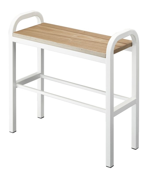 Product image 1 of Yamazaki Tower Schoenenrek met houten plank - Wit
