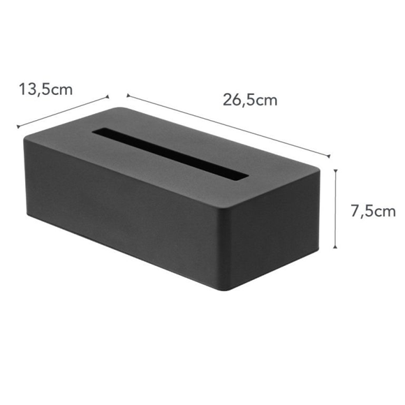 Product image 1 of Yamazaki Tower Tissuebox - Zwart