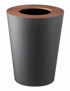 Image of Yamazaki Trash Can Round - Rin - brown