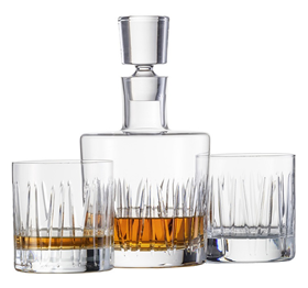 Image of Zwiesel Glas Destille No. 2 (Basic Bar Motion) Whisky set 1 karaf 0.75L + 2 glazen